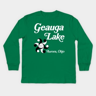 Geauga Lake Sun Aurora Ohio Kids Long Sleeve T-Shirt